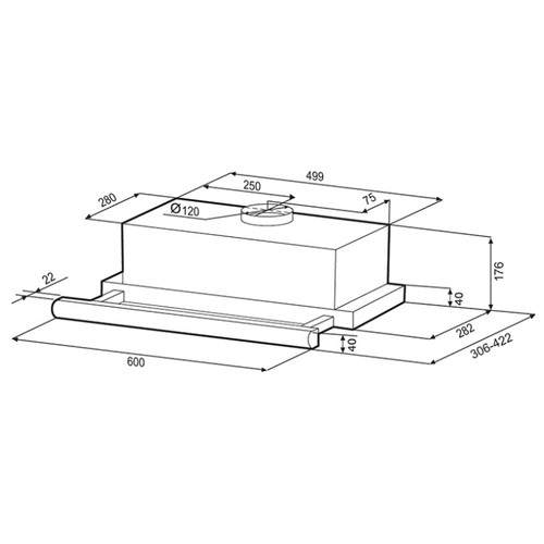 Вытяжка Krona KAMILLA 600 SUPERNOVA W