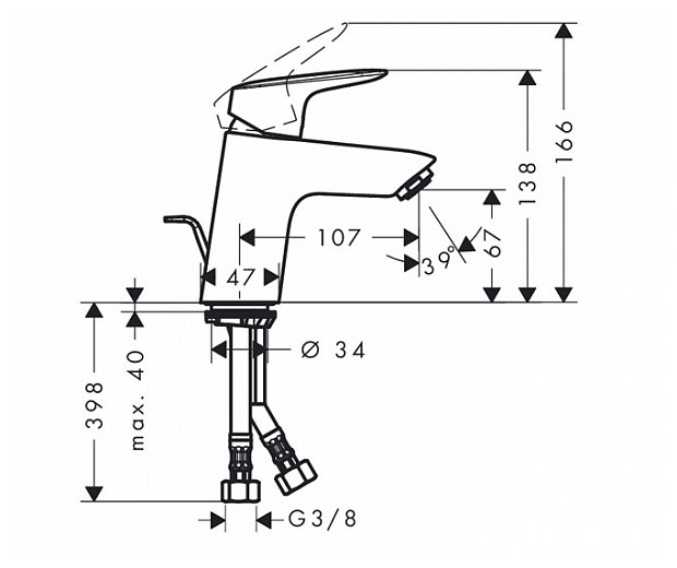 Смеситель Hansgrohe Logis 71071000 Смеситель Hansgrohe Logis 71071000