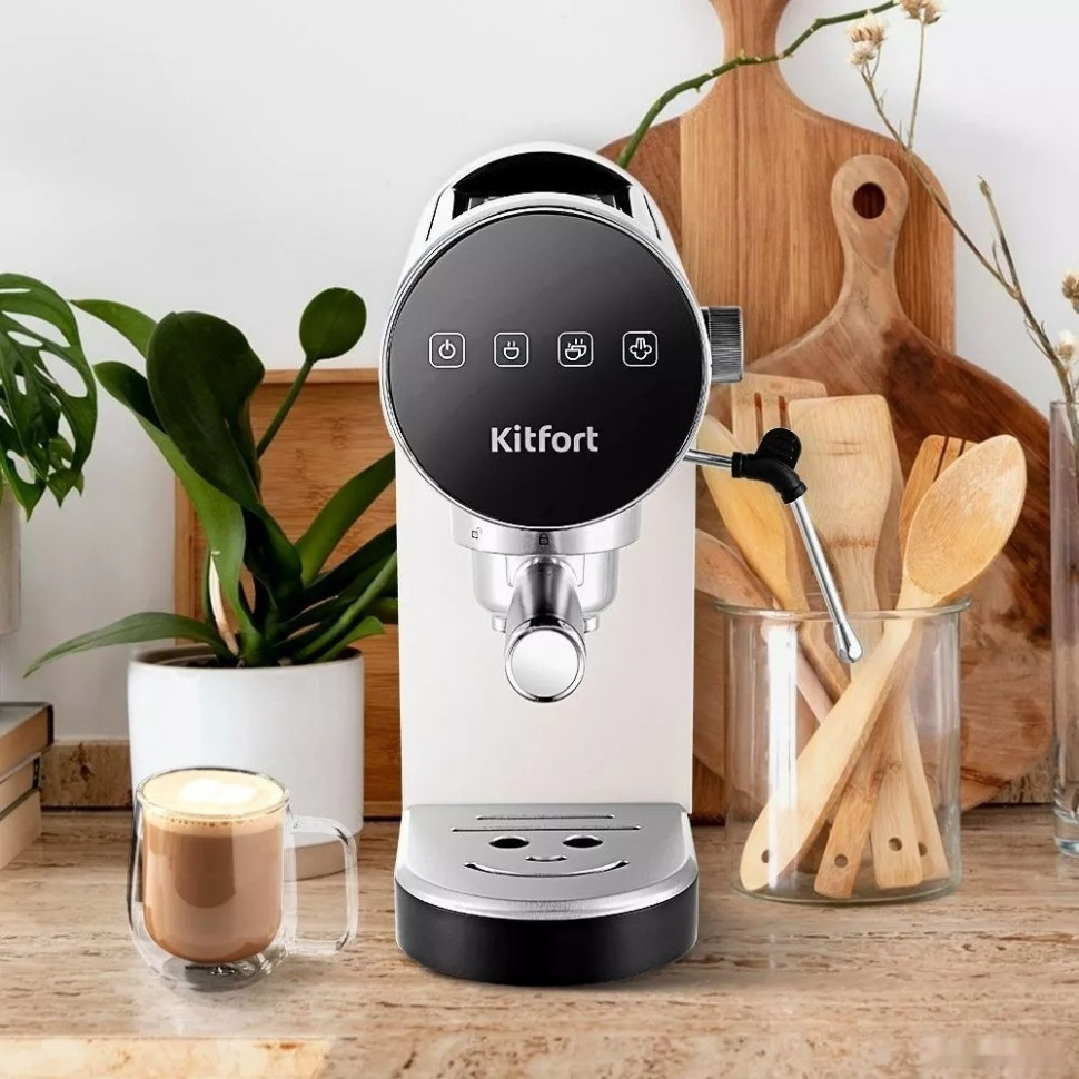 Рожковая кофеварка Kitfort KT-7226 Рожковая кофеварка Kitfort KT-7226