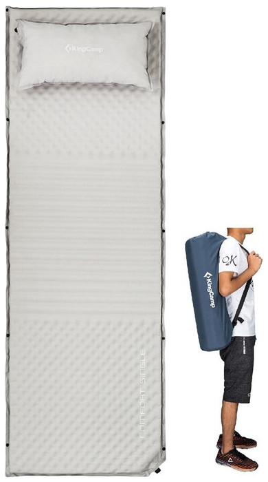 Туристический коврик KingCamp Comfort Single KM3605 (серый)