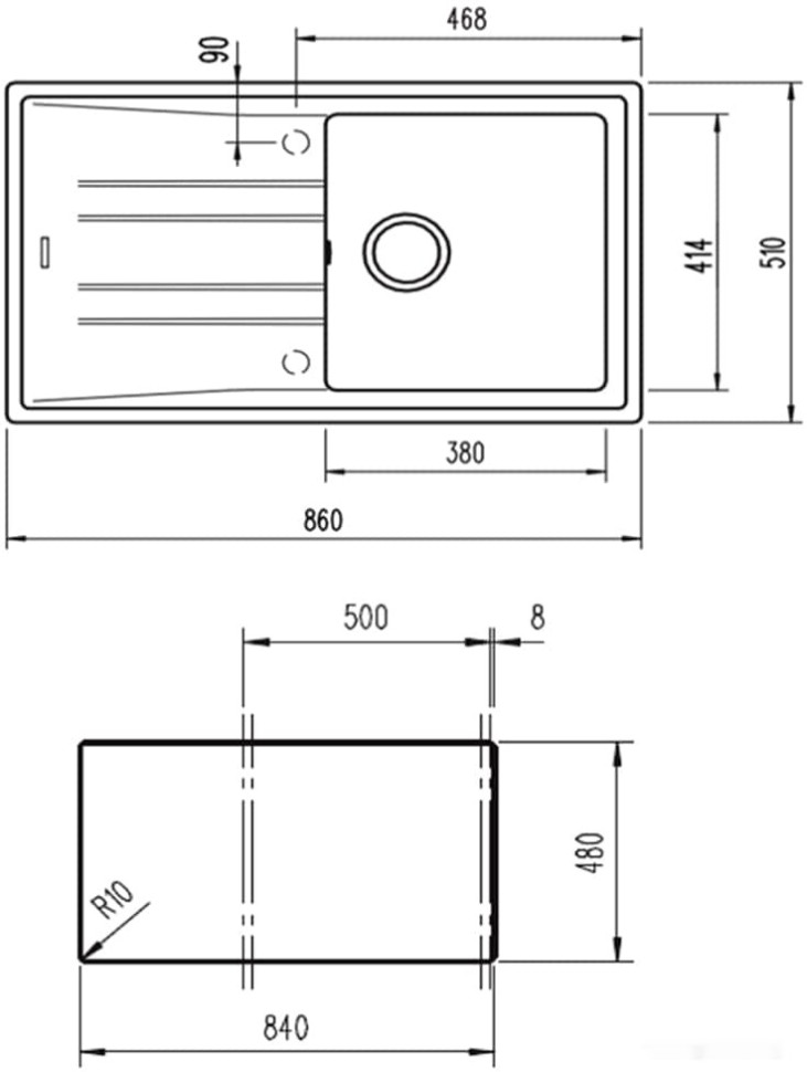 Кухонная мойка Teka Stone 50 B-TG (песочный) Кухонная мойка Teka Stone 50 B-TG (песочный)