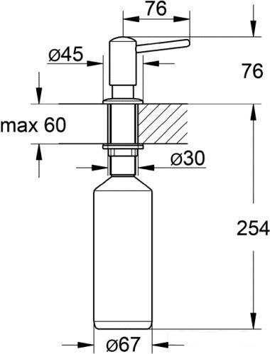 Дозатор мыла Grohe Contemporary [40536000]