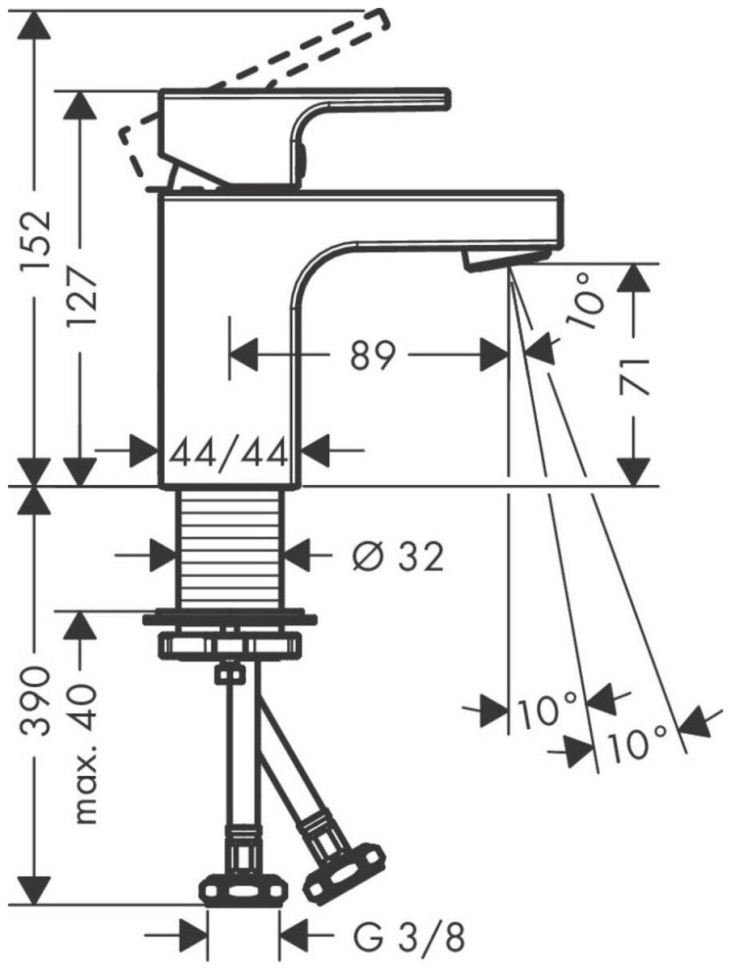Смеситель Hansgrohe Vernis Shape 71567000 Смеситель Hansgrohe Vernis Shape 71567000