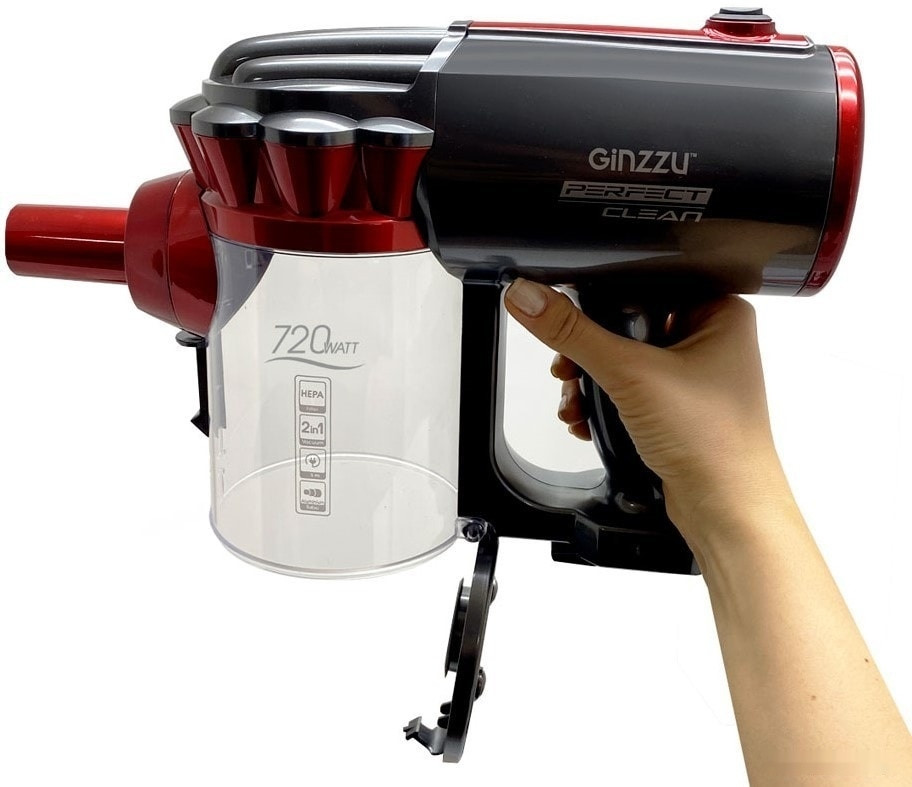 Пылесос Ginzzu VS118 (красный) Пылесос Ginzzu VS118 (красный)