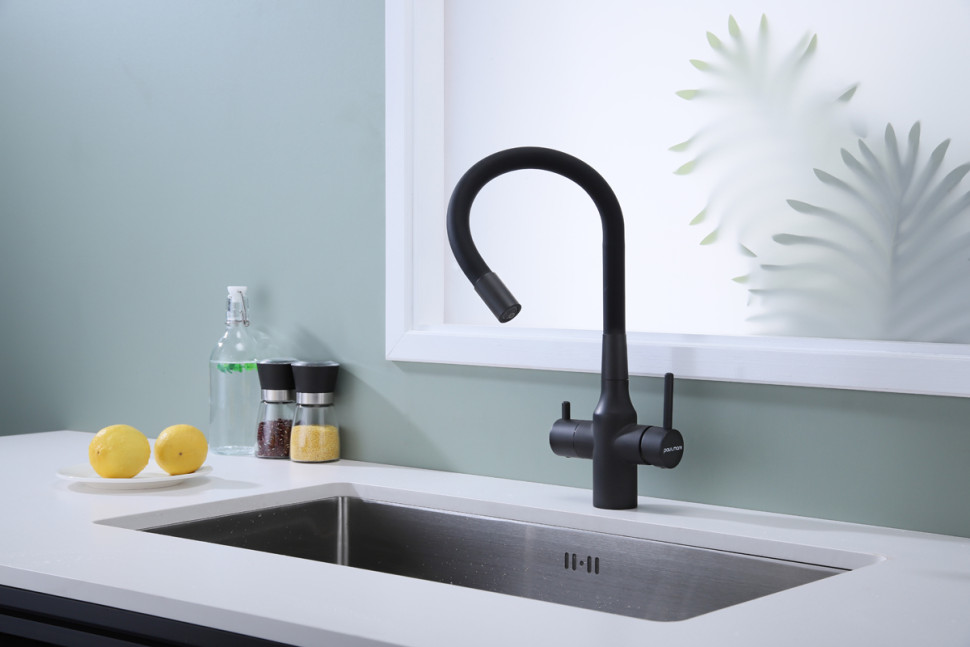 Смеситель Paulmark Salix Sa213419-418 (черный/антрацит) Смеситель Paulmark Salix Sa213419-418 (черный/антрацит)