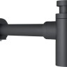 Умывальник Lauter 21674A + Moon 21СК8691BS с сифоном 21635B (черный матовый)