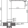 Умывальник Lauter 21674A + Moon 21СК8691BS с сифоном 21635B (черный матовый)