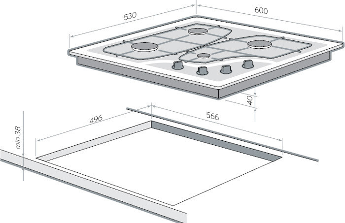 Варочная панель Hansa BHGI63112035