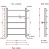 Полотенцесушитель Ростела Соната боковое подключение 1" 5 перекладин 40x60 см Полотенцесушитель Ростела Соната боковое подключение 1" 5 перекладин 40x60 см