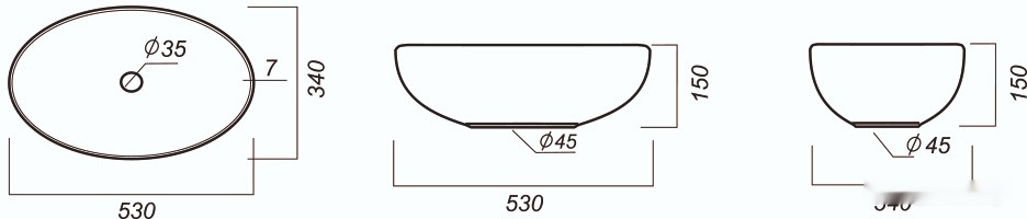 Умывальник SANITA LUXE Ringo Slim RNGSLWB01S Умывальник SANITA LUXE Ringo Slim RNGSLWB01S