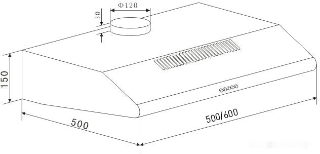 Вытяжка Maunfeld MP-1 50 (белый) Вытяжка Maunfeld MP-1 50 (белый)
