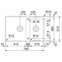 Кухонная мойка Franke Box Center BWX 220-41-27 127.0579.559