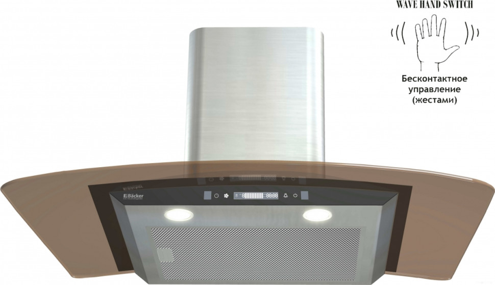 Вытяжка Backer QD90E-MC Inox 12K