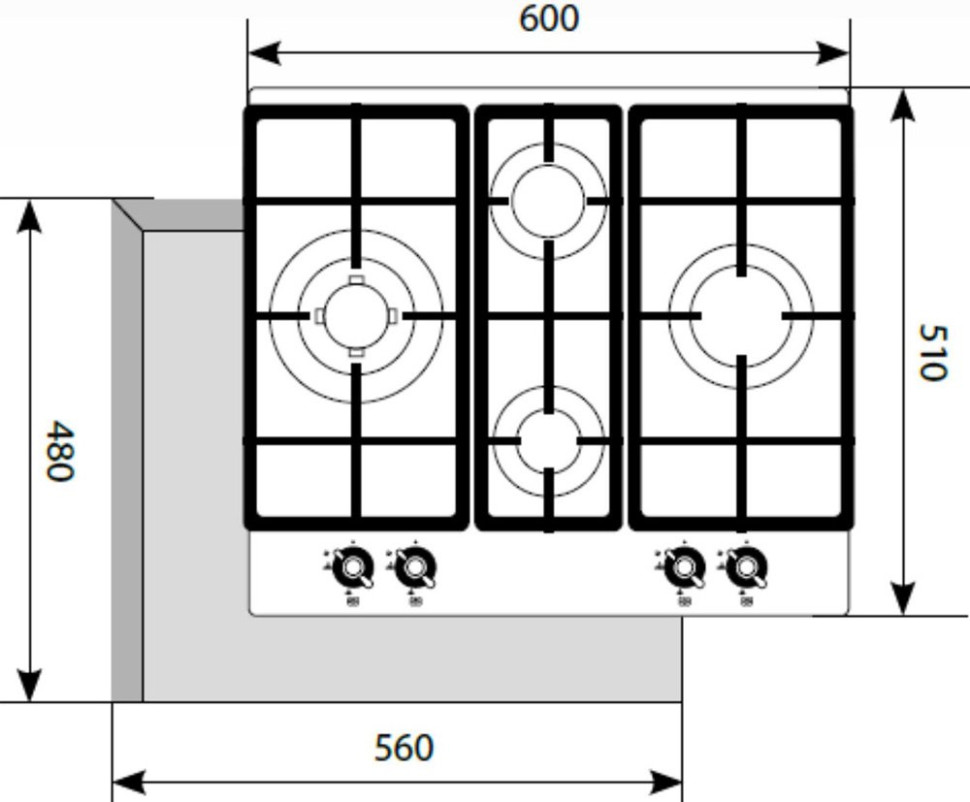 Варочная панель LEX GVG 643C IV Варочная панель LEX GVG 643C IV