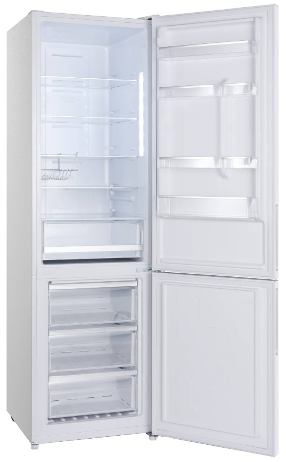 Холодильник с морозильником Korting KNFC 62370 W