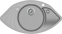 Кухонная мойка AquaSanita Papillon SCP151AW (argent 220)