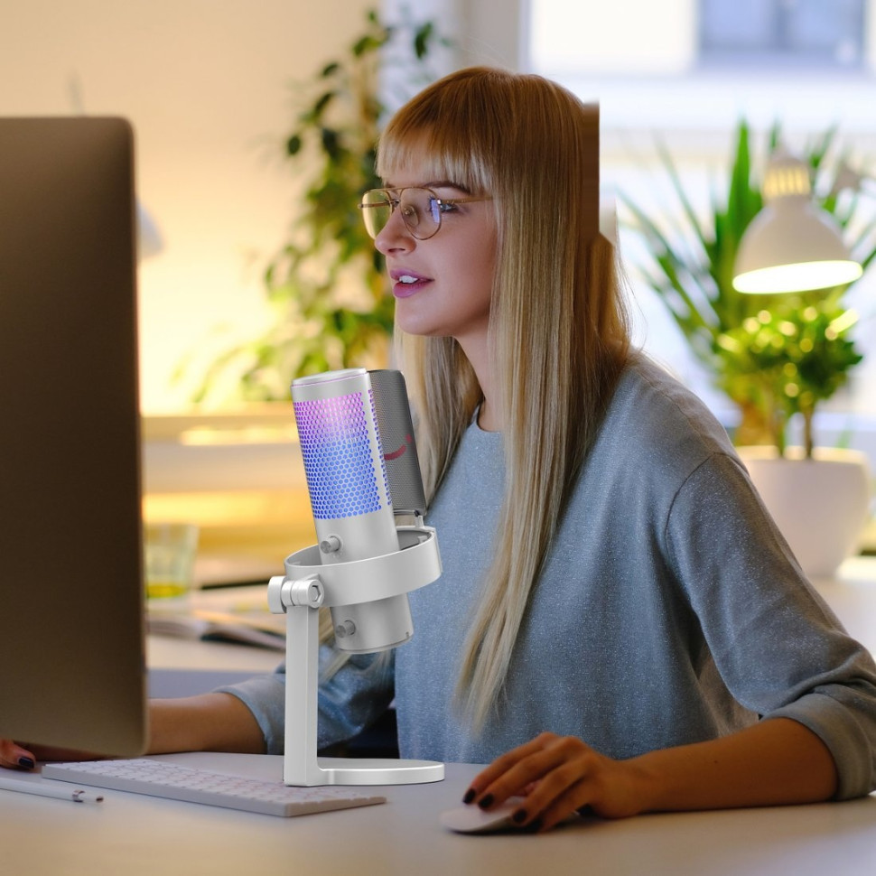 Проводной микрофон FIFINE A9 (белый) Проводной микрофон FIFINE A9 (белый)