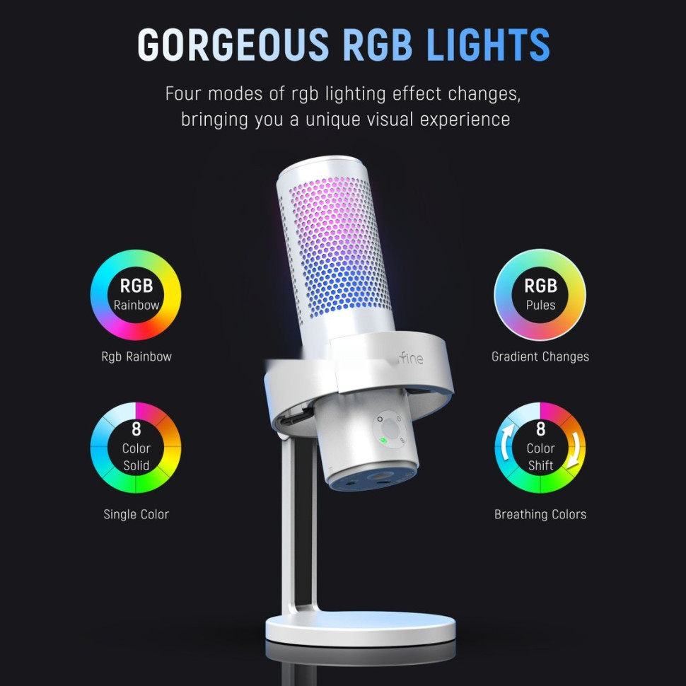 Проводной микрофон FIFINE A9 (белый) Проводной микрофон FIFINE A9 (белый)