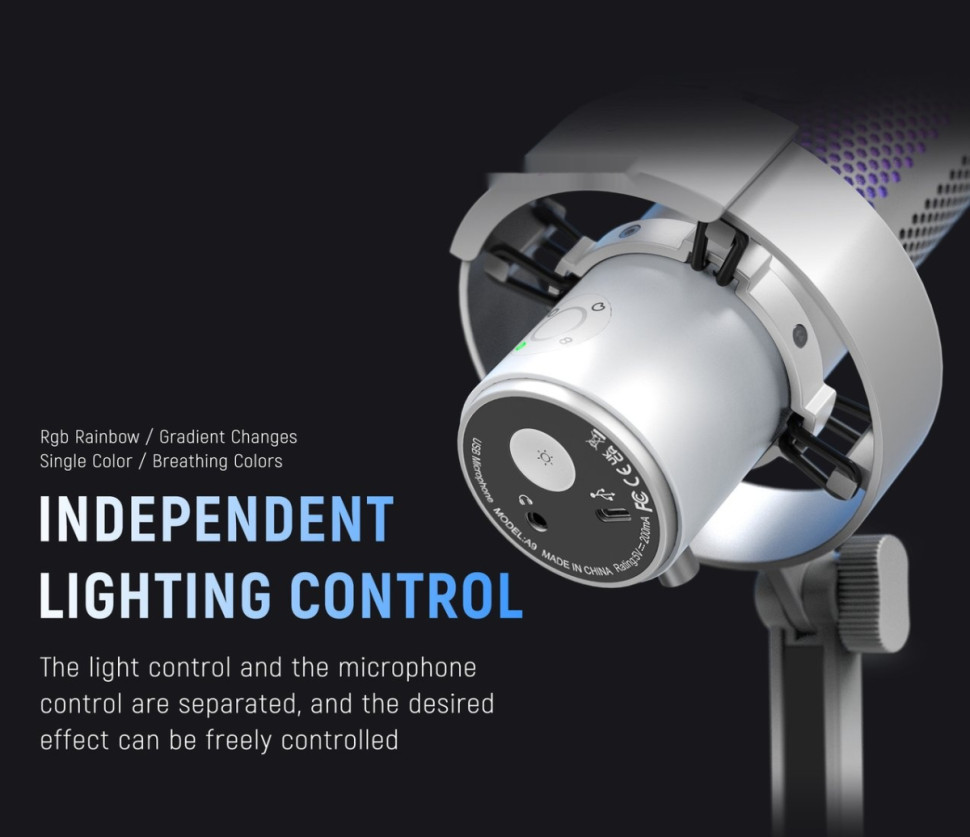 Проводной микрофон FIFINE A9 (белый) Проводной микрофон FIFINE A9 (белый)