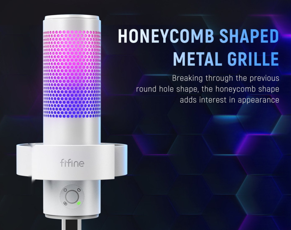 Проводной микрофон FIFINE A9 (белый) Проводной микрофон FIFINE A9 (белый)