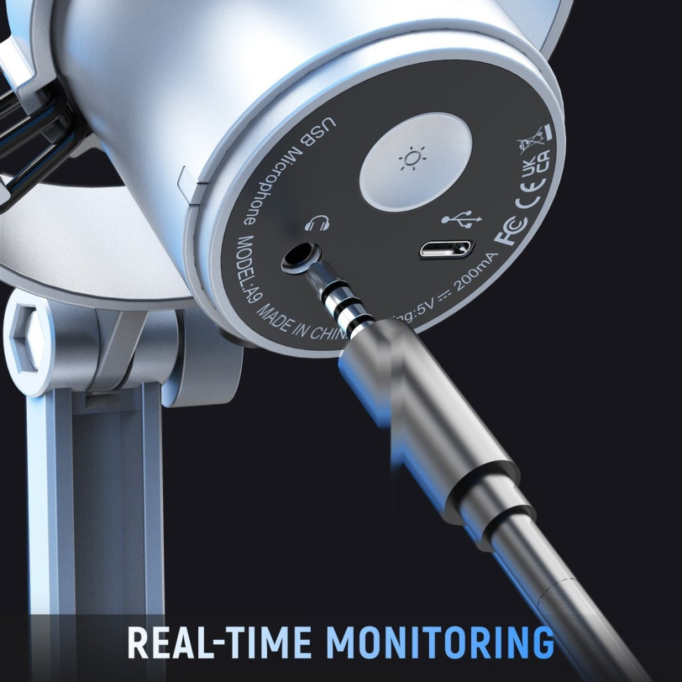 Проводной микрофон FIFINE A9 (белый) Проводной микрофон FIFINE A9 (белый)