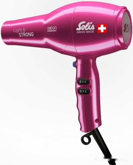 Фен Solis Light and Strong (розовый) Фен Solis Light and Strong (розовый)