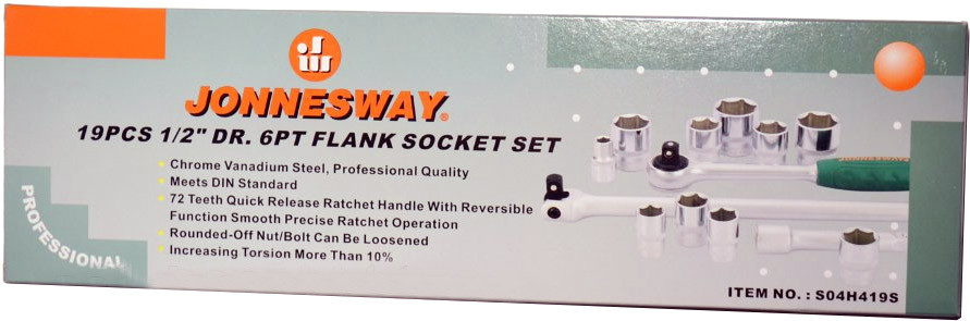 Jonnesway S04H419S 19 предметов