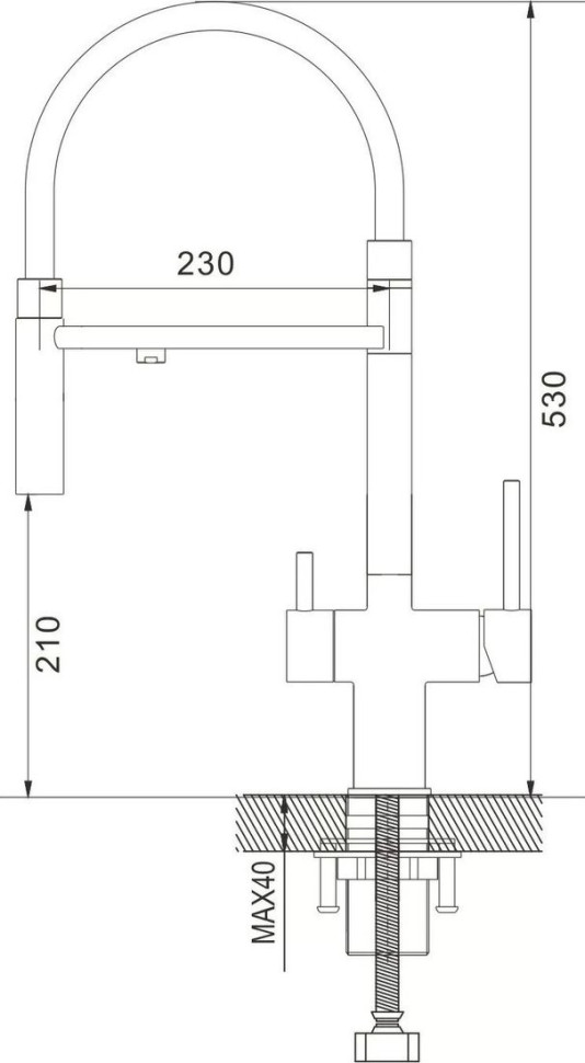Смеситель Shevanik S178G (золотой сатин)
