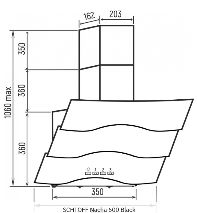 Вытяжка Schtoff Nacha 60 (черный)