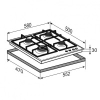 Варочная панель Zigmund &amp; Shtain GN 128.61 S