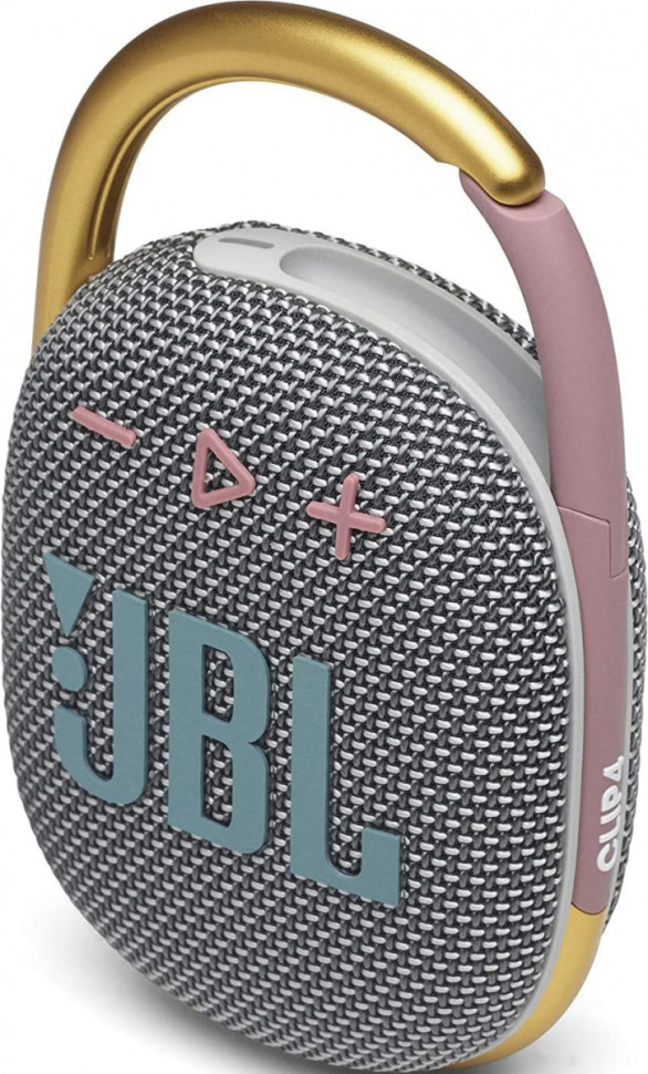 Портативная акустика JBL Clip 4 (серый/золотистый)