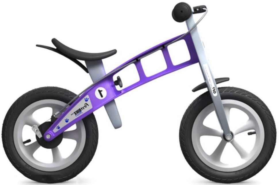 Беговел FirstBIKE Street с тормозом (фиолетовый)