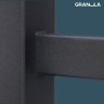 Полотенцесушитель Granula Квадро 50x80 с полкой (терморегулятор с таймером слева, черный матовый)