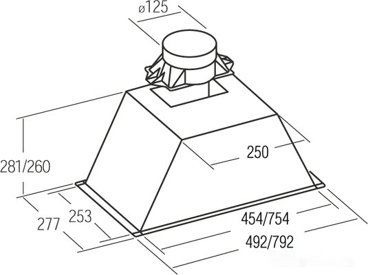 Вытяжка CATA GT Plus Inox 750 (02131300)
