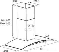 Вытяжка Jet air Tory P 90 Inx 68116912A