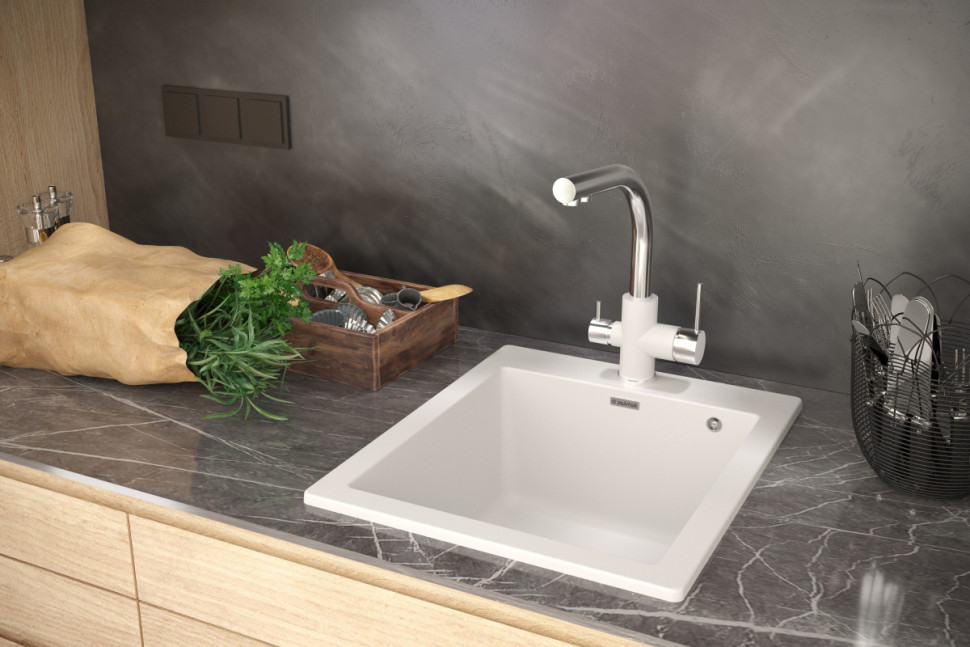 Кухонная мойка Paulmark Praktisch PM105152-WH Кухонная мойка Paulmark Praktisch PM105152-WH