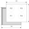 Варочная панель LEX EVI 640-1 BL