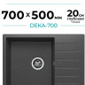 Кухонная мойка Polygran Deka 700 (черный) Кухонная мойка Polygran Deka 700 (черный)