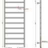 Полотенцесушитель Ростела Экспи Квадро V30 1/2" 9 перекладин 50x120 см (хром) Полотенцесушитель Ростела Экспи Квадро V30 1/2" 9 перекладин 50x120 см (хром)