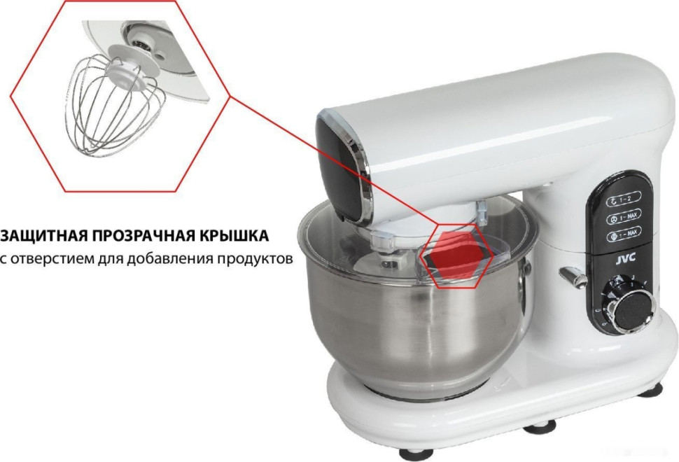 Кухонный комбайн JVC JK-MX515 (белый) Кухонный комбайн JVC JK-MX515 (белый)