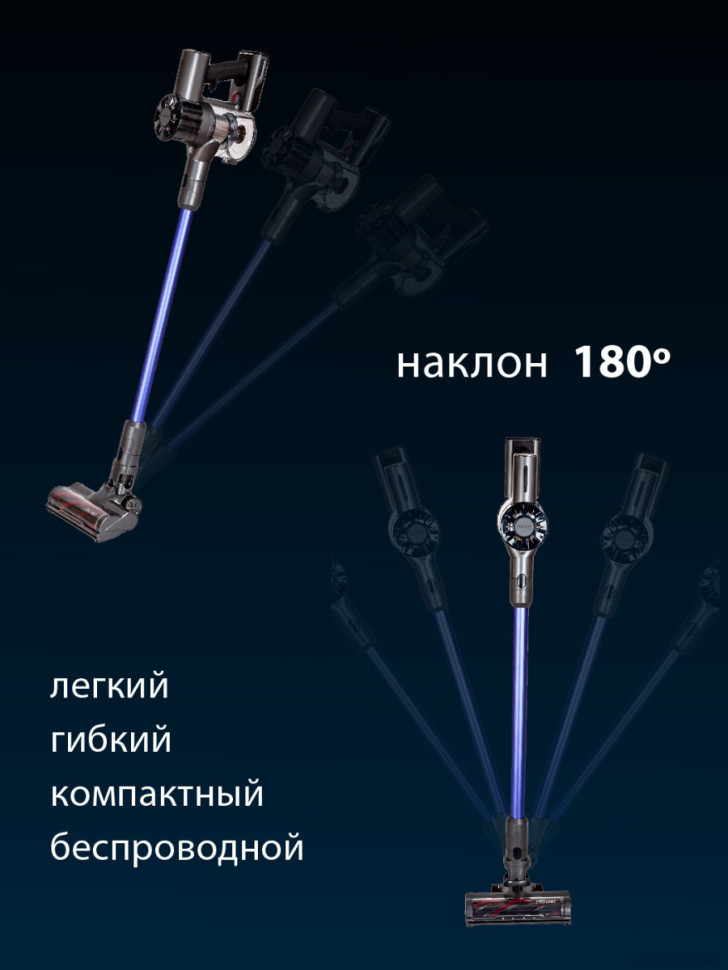 Пылесос Pioneer VC455S (фиолетовый/серый) Пылесос Pioneer VC455S (фиолетовый/серый)