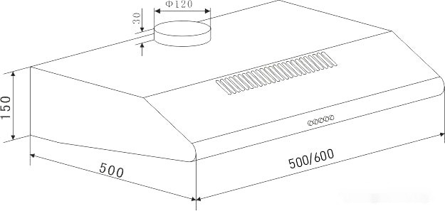 Вытяжка Maunfeld MP-1 60 (нержавеющая сталь) Вытяжка Maunfeld MP-1 60 (нержавеющая сталь)
