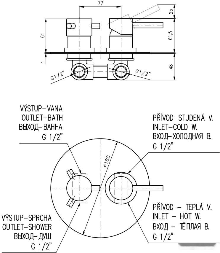 Смеситель Slezak RAV Seina SE986-1KCMAT