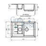 Кухонная мойка GranFest Quadro GF-Q775KL