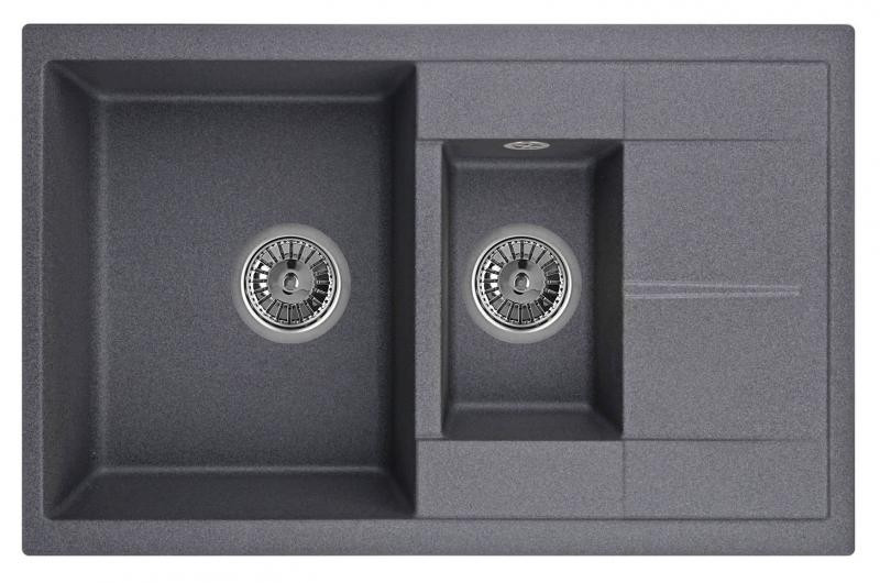 Кухонная мойка Granula 7802 (Графит)