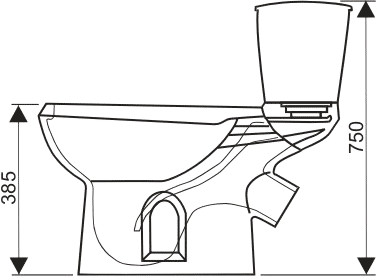 Унитаз Оскольская керамика Элисса (черный) Унитаз Оскольская керамика Элисса (черный)