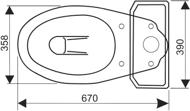Унитаз Оскольская керамика Элисса (черный) Унитаз Оскольская керамика Элисса (черный)