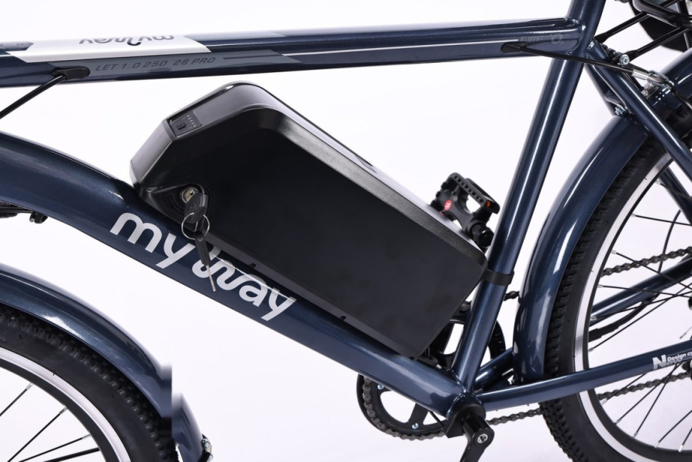 Электровелосипед MyWay Let 1.0 250 26 Pro (синий) Электровелосипед MyWay Let 1.0 250 26 Pro (синий)