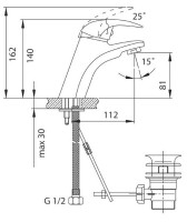 Смеситель Ferro Ancona BAN2 (умывальник)