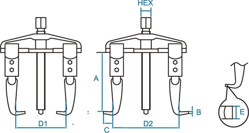 Съемник подшипников King Tony 7962B-10